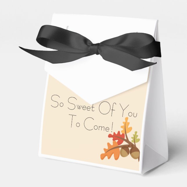 Fall Baby Favour Boxes! Favour Box (Front Side)