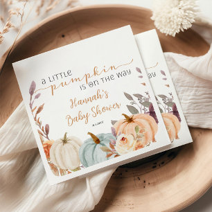 Fall Baby Shower A Little Pumpkin Napkin