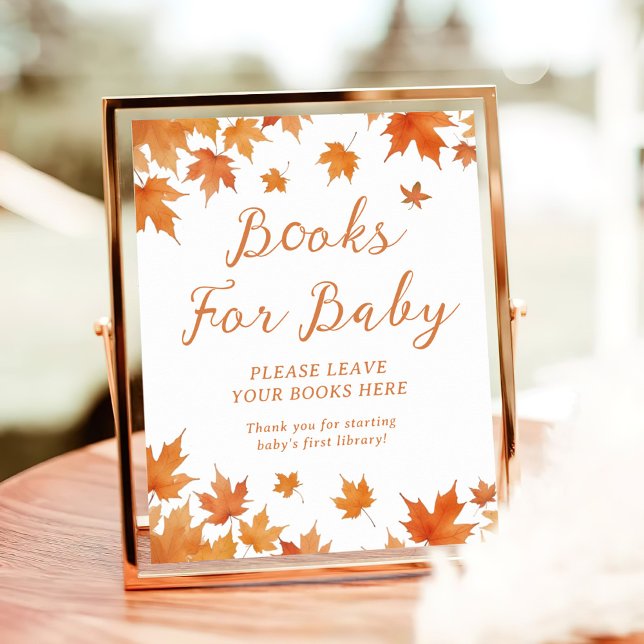 Fall Baby Shower Books for Baby  Poster (Creator Uploaded)