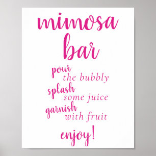 Fall Baby Shower   Burnt Orange Momosa Bar Sign