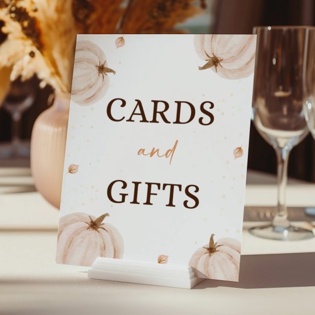 Fall Baby Shower Cards and Gifts Sign (Creator Uploaded)