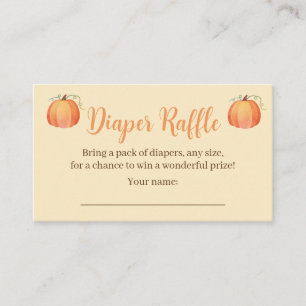 Fall Baby Shower Diaper Raffle Cards