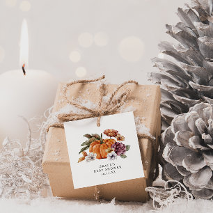 Fall Baby Shower Favour Tags