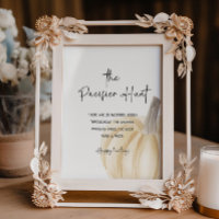 Fall Baby Shower Game Poster Pacifier Hunt