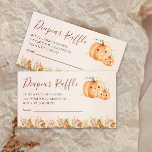 Fall Baby Shower Insert with "A Little Pumpkin"