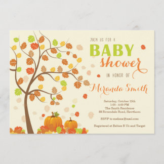Fall Baby Shower Invitation / Fall Invitation