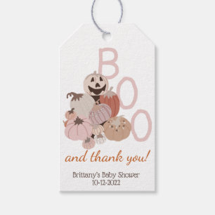 Fall Baby Shower Little Boo Pumpkin Gift Tags