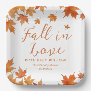 Fall Baby Shower  Paper Plate