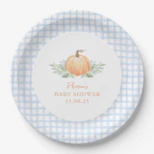 Fall Baby Shower Plates Pumpkin
