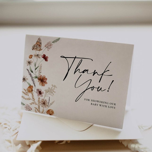 Fall Baby Shower Thank You Card (Creator Uploaded)