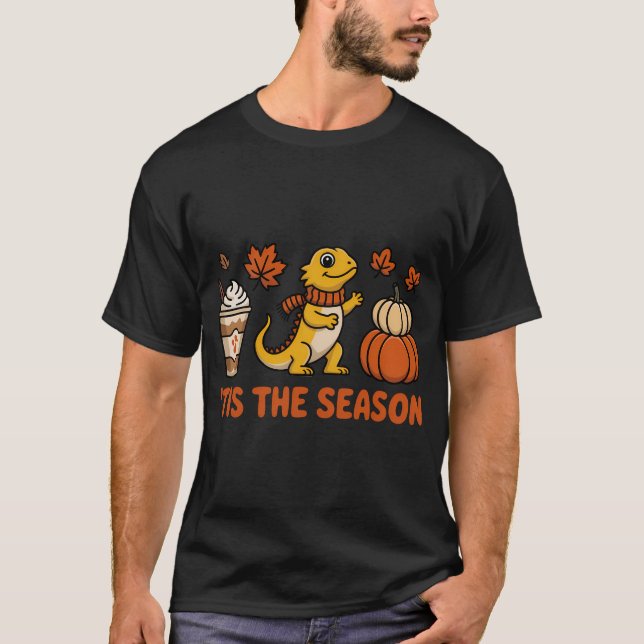 Fall Bearded Dragon Season T-Shirt (Front)