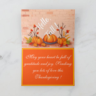 Fall Beautiful Popular Happy Thanksgiving Card