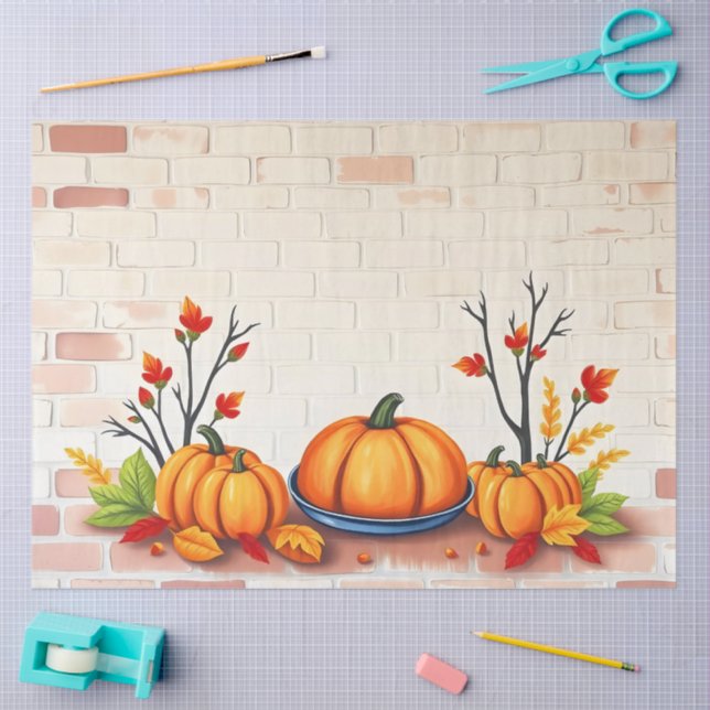 Fall Beautiful Popular Happy Thanksgiving Tissue Paper (Craft)