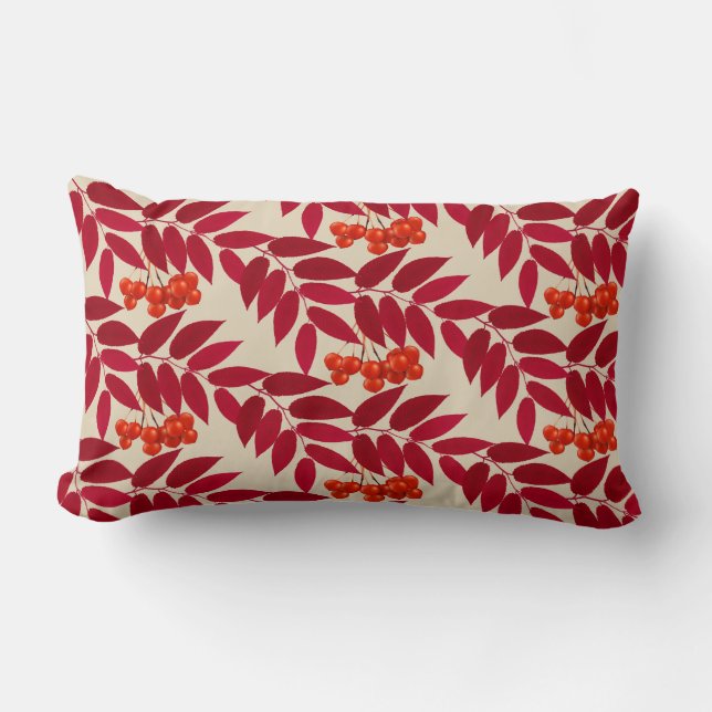 Fall Berries Throw Pillow (Front)