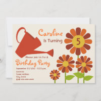 Fall Birthday Party - Flower Garden & Watering Can
