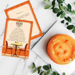 Fall Birthday Tea Party Invitation
