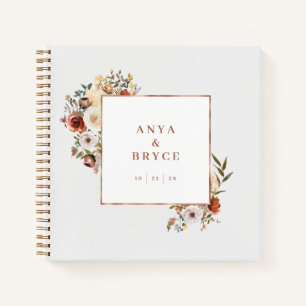 Fall Blooms Photo Guest Book Wedding Album A200