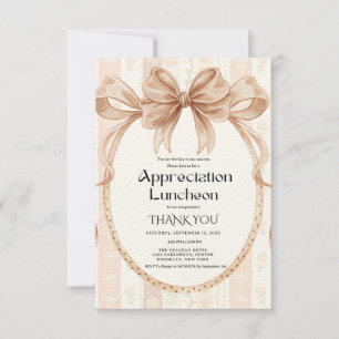 Fall Boho Bow appreciation party grateful party Invitation