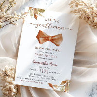 Fall Boho Gentleman Bow Tie Baby Shower