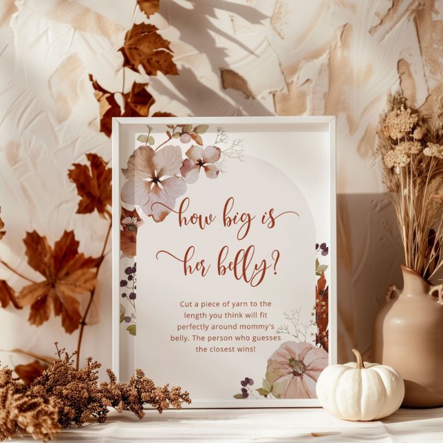 Fall boho how big is mummy's belly game poster (Creator Uploaded)