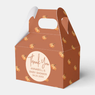 Fall Boho Pumpkin Baby Shower Favour Box