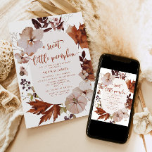 Fall Boho pumpkin baby shower