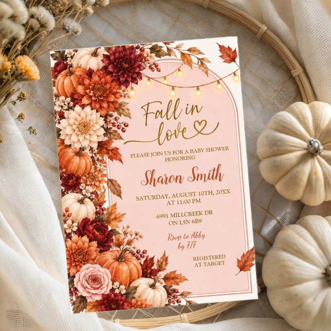 Fall Boho Rustic Baby Shower invitation (Creator Uploaded)
