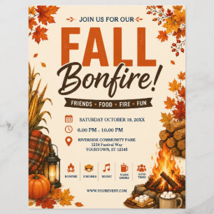 Fall Bonfire Flyer