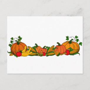 fall border postcard