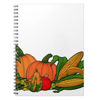 fall border spiral notebook