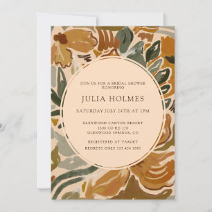 Fall Botanical Bridal Shower Invitation