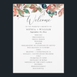 Fall Botanical Wedding | Watercolor Berry Leaves Programme<br><div class="desc">Guide your guests through your ceremony with this elegant wedding program featuring soft watercolor leaves and berries. The delicate botanical artwork and modern calligraphy create a refined and romantic design that complements nature inspired wedding stationery. This ceremony program provides space to outline the order of events, readings, music, and members...</div>