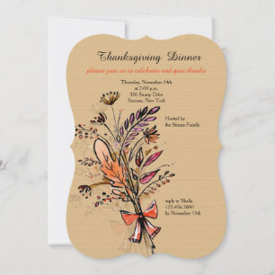 Fall Bouquet One Invitation