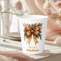 Fall Bow Girl Baby Shower