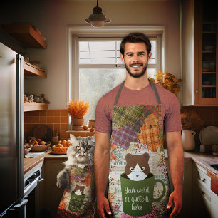Fall Break Cat Apron