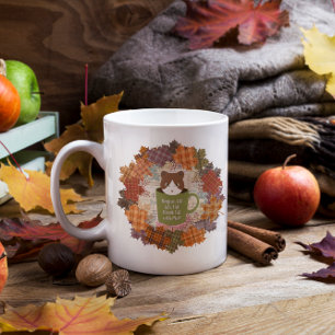 Fall Break Cat Classic Large Coffee Mug