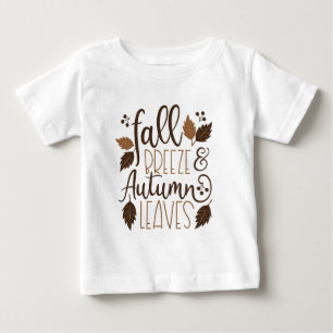 Fall Breeze Autumn Leaves Baby T-Shirt