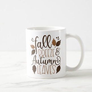 Fall Breeze Autumn Leaves Coffee Mug