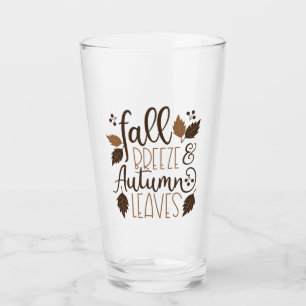Fall Breeze Autumn Leaves Glass
