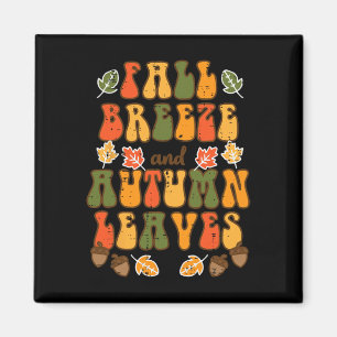 Fall Breeze Autumn Leaves Happy Thanksgiving Men W Magnet