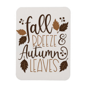 Fall Breeze Autumn Leaves Magnet