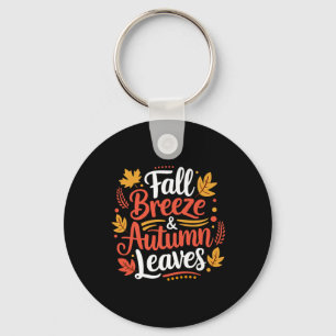 Fall Breeze Autumn Leaves Maple Leaf For Women Gir Key Ring