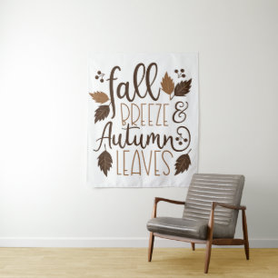 Fall Breeze Autumn Leaves Tapestry