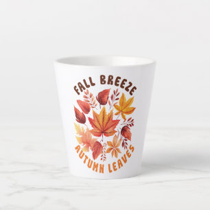 Fall Breeze, Autumn Leaves –Whimsical Fall Foliage Latte Mug