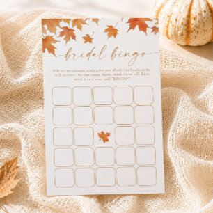 Fall Bridal Shower Bingo Game