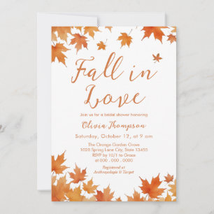 Fall Bridal Shower Invitation