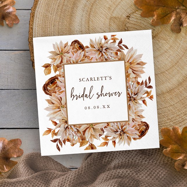 Fall Bridal Shower Paper Napkin (Fall Bridal Shower Paper Napkin
)