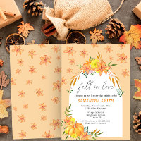 Fall bridal shower Pumpkin and flowers Arch