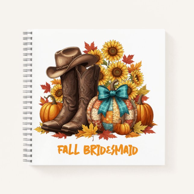 Fall Bridesmaid Journal Gift (Front)