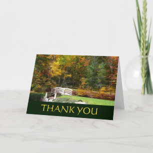 Fall Bridge Thank You Card (Blank Inside)